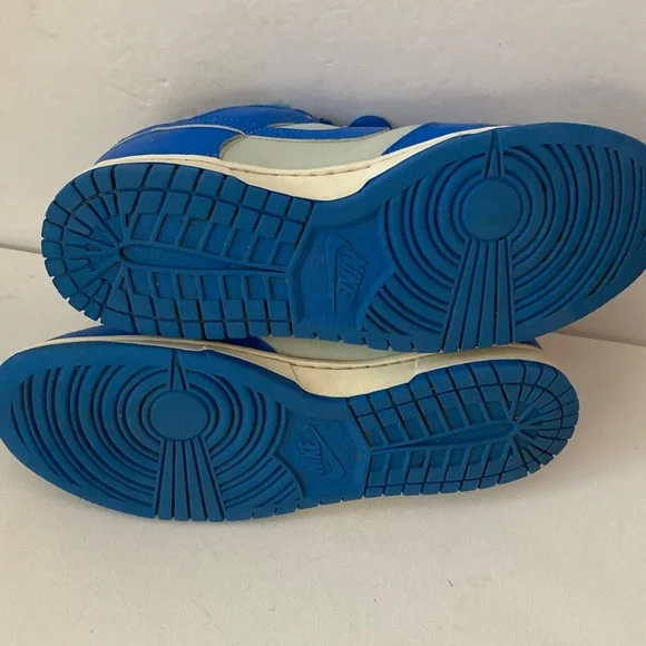 Nike Dunk low retro Vibrant Blue and Gray Detroit Lions colors men 10.5 sneakers - Picture 4 of 8